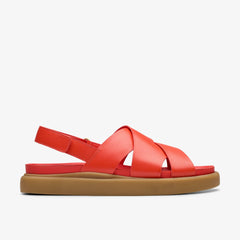 Aristella Sun Bright Red Leather | Clarks outlet - Women
