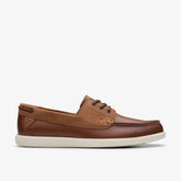 Bratton Boat Dark Tan Leather | Clarks online - Men
