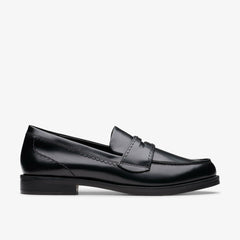 Straven Edge Black Leather | Clarks on Sale - Women