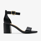 Ezoria Mae Black Leather | Clarks on Sale - Women