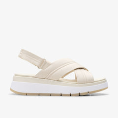 Tuscan Cross Cream Leather | Clarks on Sale - Women
