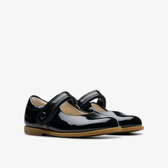 Drew Tap Toddler Black Patent | Clarks for sale - Kids