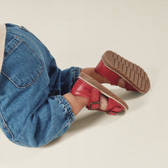 Playsun Toddler Red Leather | Clarks on Sale - Kids