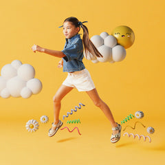 Playsun Kid Off White Leather | Clarks for sale - Kids