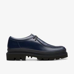 Badell Seam Navy Leather | Clarks discount - Men