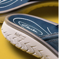 Wesley Sun Navy Leather | Clarks for sale - Men