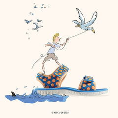 Roald Dahl James & the Giant Peach Surfing Air Kid Blue | Clarks discount - Kids