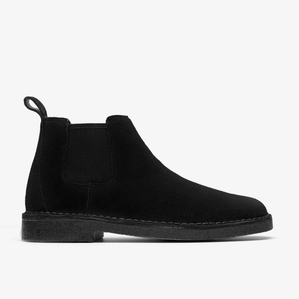 Desert Chelsea Black Suede | Clarks Sale - Men