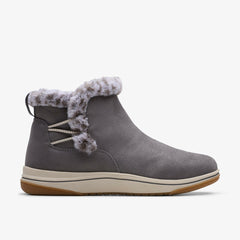 Brinkley Fur Dark Grey | Clarks outlet - Women