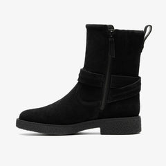 Nella Mid Black Suede | Clarks online - Women