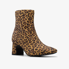 Fernie Zip Leopard Suede | Clarks discount - Women