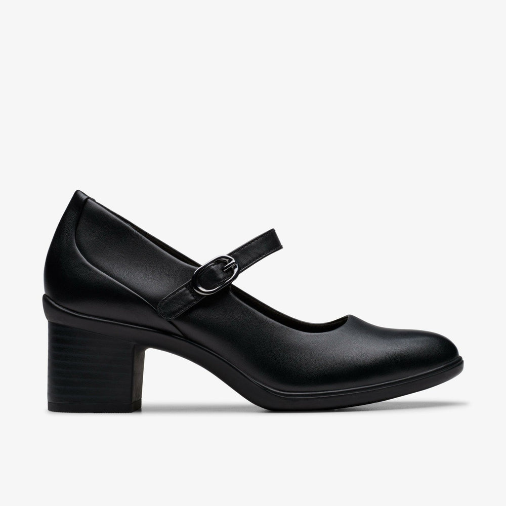 Shaya Jane Black Leather | Clarks Sale - Women