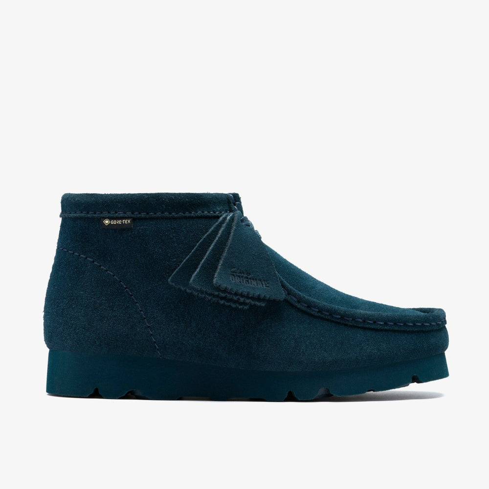 Wallabee Boot GORE-TEX Dark Teal Suede | Clarks outlet - Women