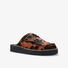 Desert Nomad Mule Brown Cow Print | Clarks on Sale - Women
