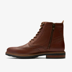 Newford Lace Boot Mid Tan Leather | Clarks Sale - Men