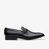 Paulton Lo Black Leather | Clarks discount - Men
