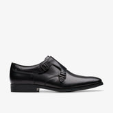 Paulton Monk Black Leather | Clarks outlet - Men