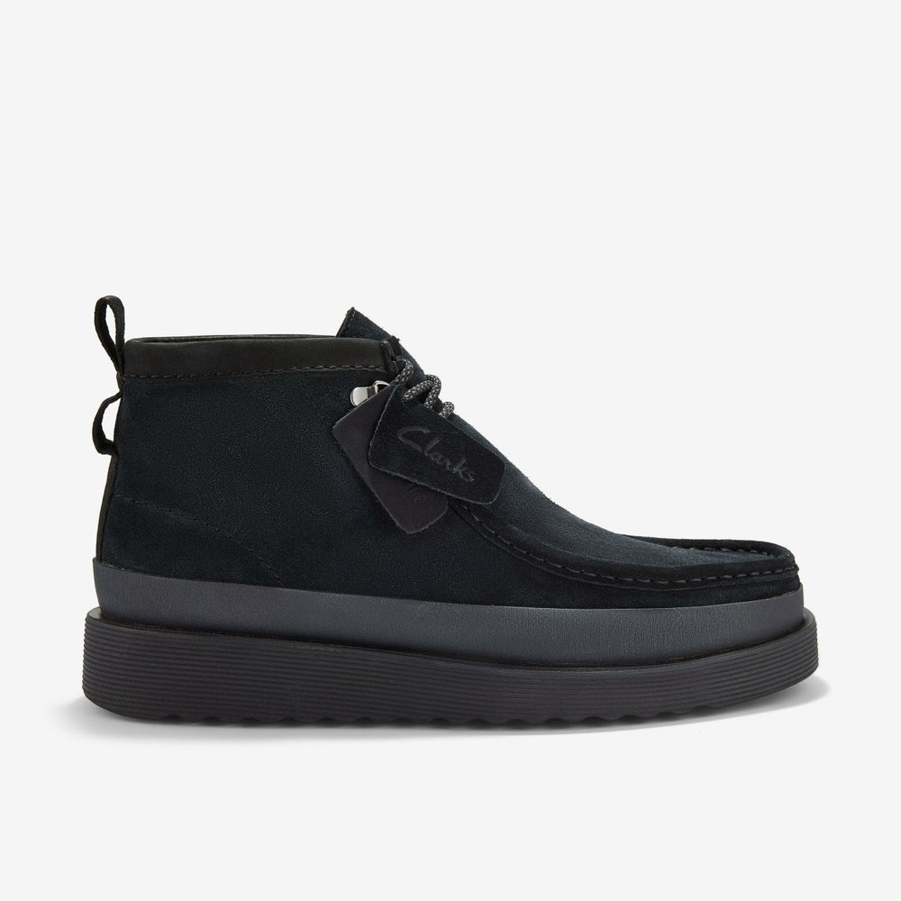 Wallabee FTR2 Hi Black Suede | Clarks Sale - Men