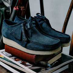 Wallabee Mid Blue Suede | Clarks outlet - Men
