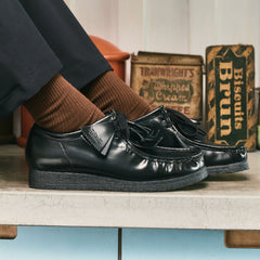 Wallabee Black Hi Shine Leather | Clarks outlet - Men