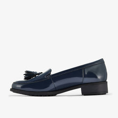 Havisham Edge Loafer Navy Patent | Clarks on Sale - Women