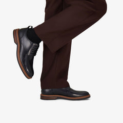 Aldwin Lace Black Leather | Clarks for sale - Men