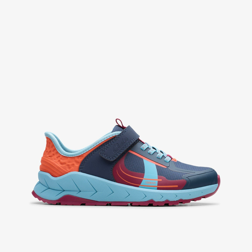 Selva Lane Kid Navy Combination | Clarks discount - Kids