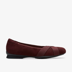 Jazmynn Gem Merlot Suede | Clarks outlet - Women