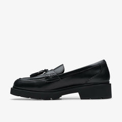 Lauryl Tassel Black Leather | Clarks for sale - Women