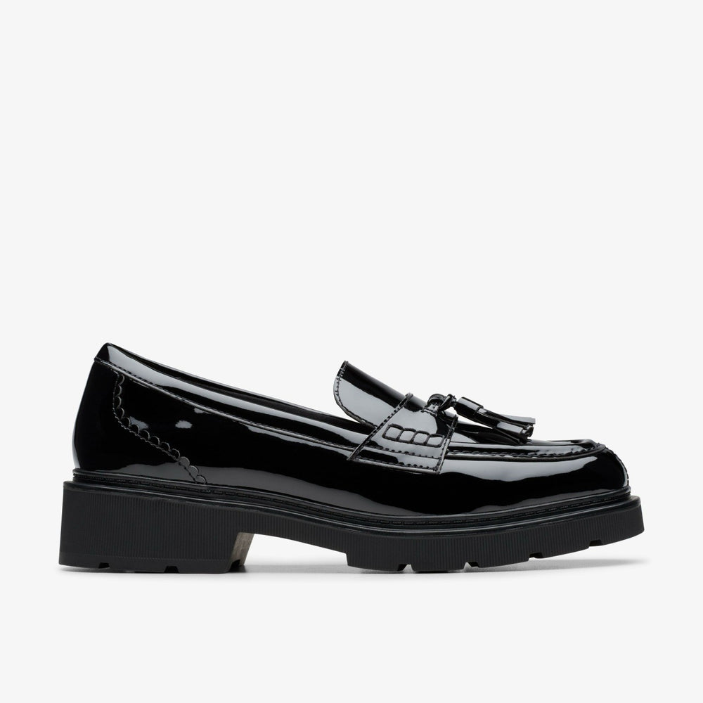 Lauryl Tassel Black Patent | Clarks online - Women