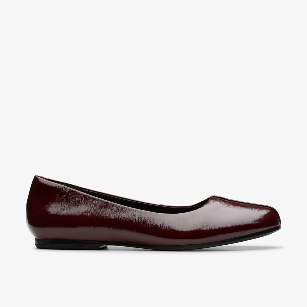 Livia Lily Burgundy Patent | Clarks Sale - Women