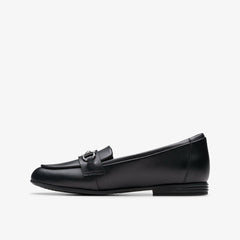 Finja Loafer Older Black Leather | Clarks outlet - Kids