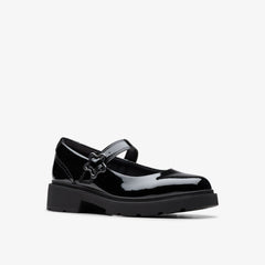 Eris Jane Youth Black Patent | Clarks discount - Kids