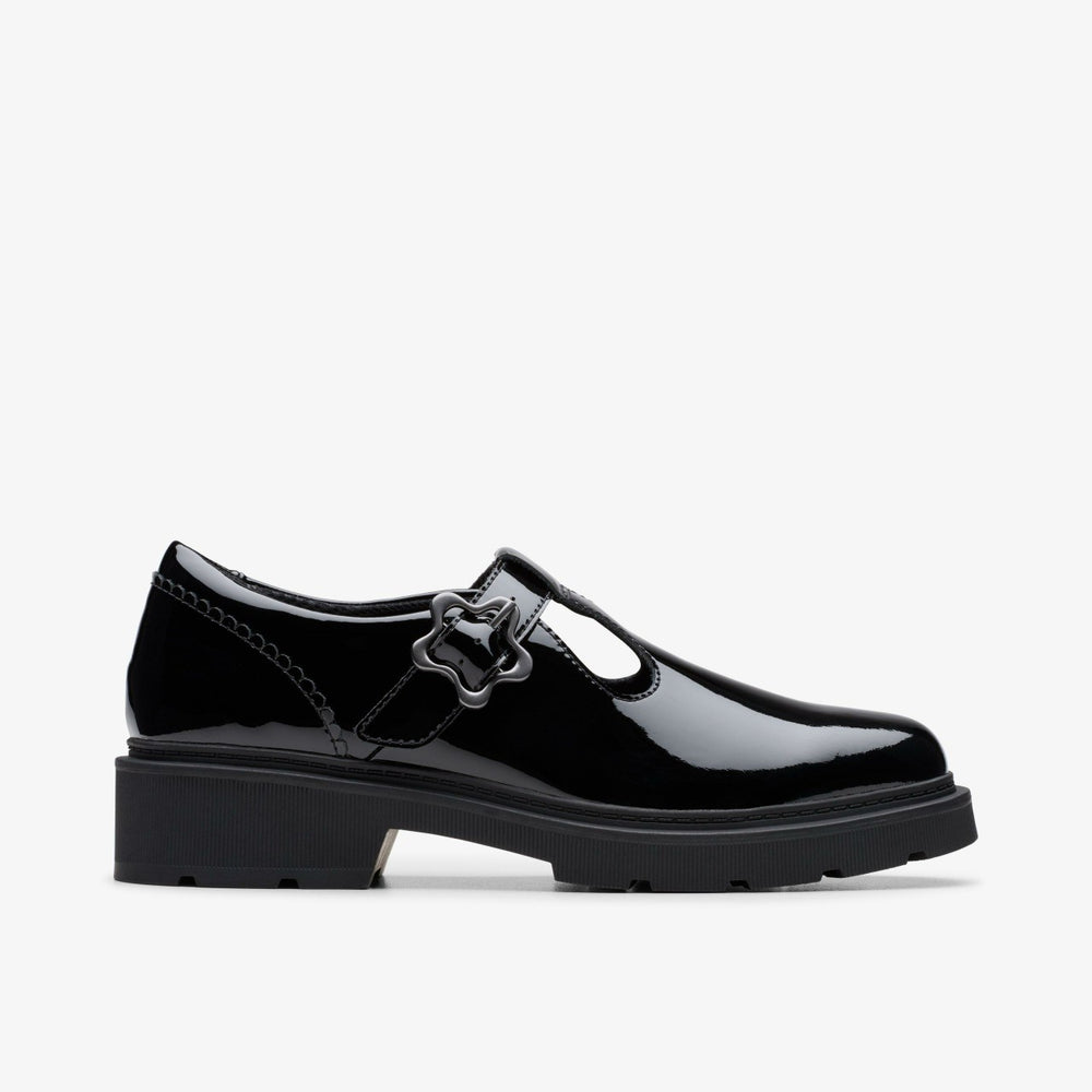 Eris Hope Youth Black Patent | Clarks for sale - Kids
