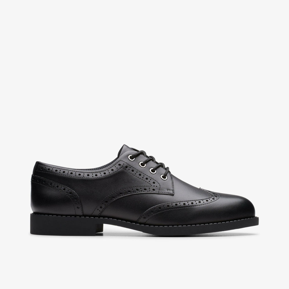 Tapa Pure Youth Black Leather | Clarks outlet - Kids