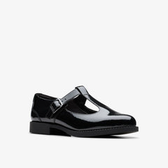 Tapa Hope Youth Black Patent | Clarks for sale - Kids