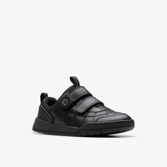 Laser Cross Kid Black Leather | Clarks outlet - Kids
