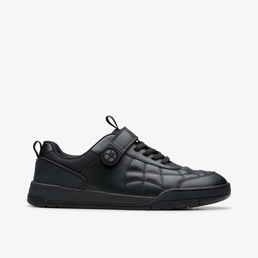 Laser Cross Youth Black Leather | Clarks discount - Kids