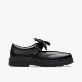 Lorcam Jane Youth Black Leather | Clarks for sale - Kids