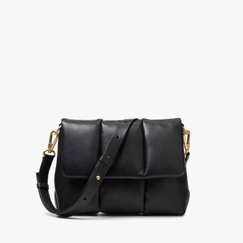 Puffy Crossbody Black Leather | Clarks discount - Women