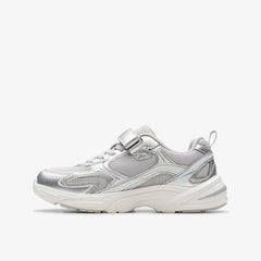 Crafton Move Kid Silver Metallic | Clarks for sale - Kids