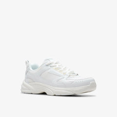 Crafton Move Youth White / White | Clarks for sale - Kids