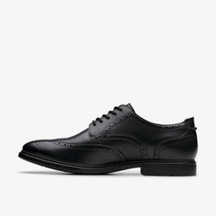 Banbury Tip Black Leather | Clarks Sale - Men