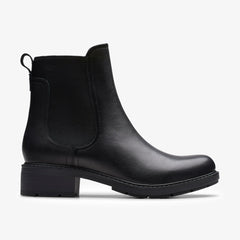 Hearth Top Black Leather | Clarks Sale - Women