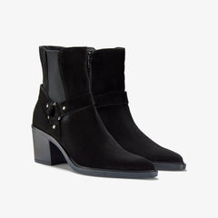 Jesse Buckle Black Suede | Clarks for sale - Women