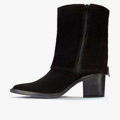 Jesse Mid Black Suede | Clarks online - Women