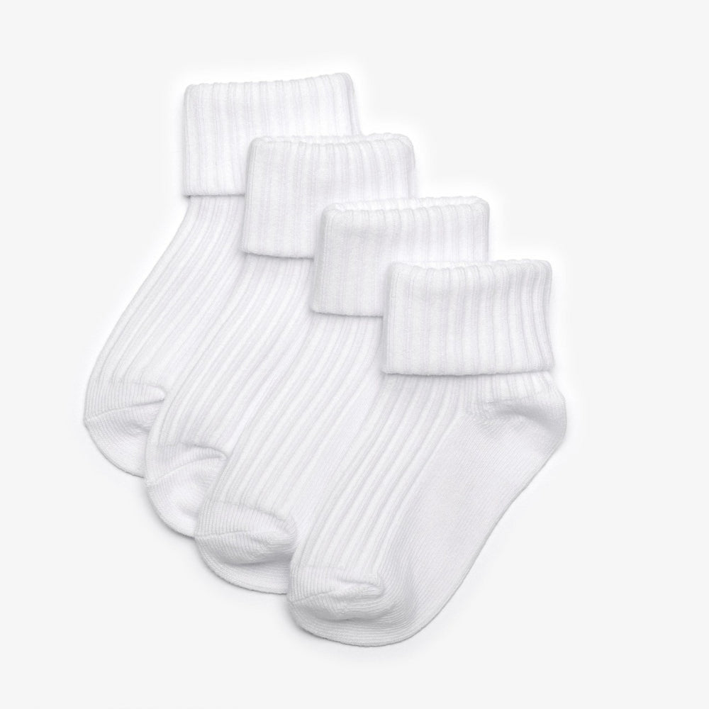 White Socks 4 Pack 6-12 Months White | Clarks outlet - Kids