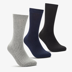 Socks 3 Pack Size 6-11 Mutlicolour Black Multicolour | Clarks online - Men