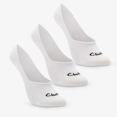 Sock Liners 3 Pack Size 2-8 White | Clarks on Sale - Women