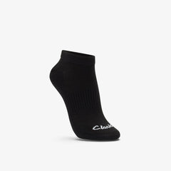 Ankle Socks 3 Pack Size 2-8 Black Black | Clarks for sale - Women